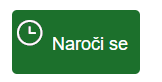 Zelena Ikona, bela ura v levem kotu, z belo barvo piše naroči se